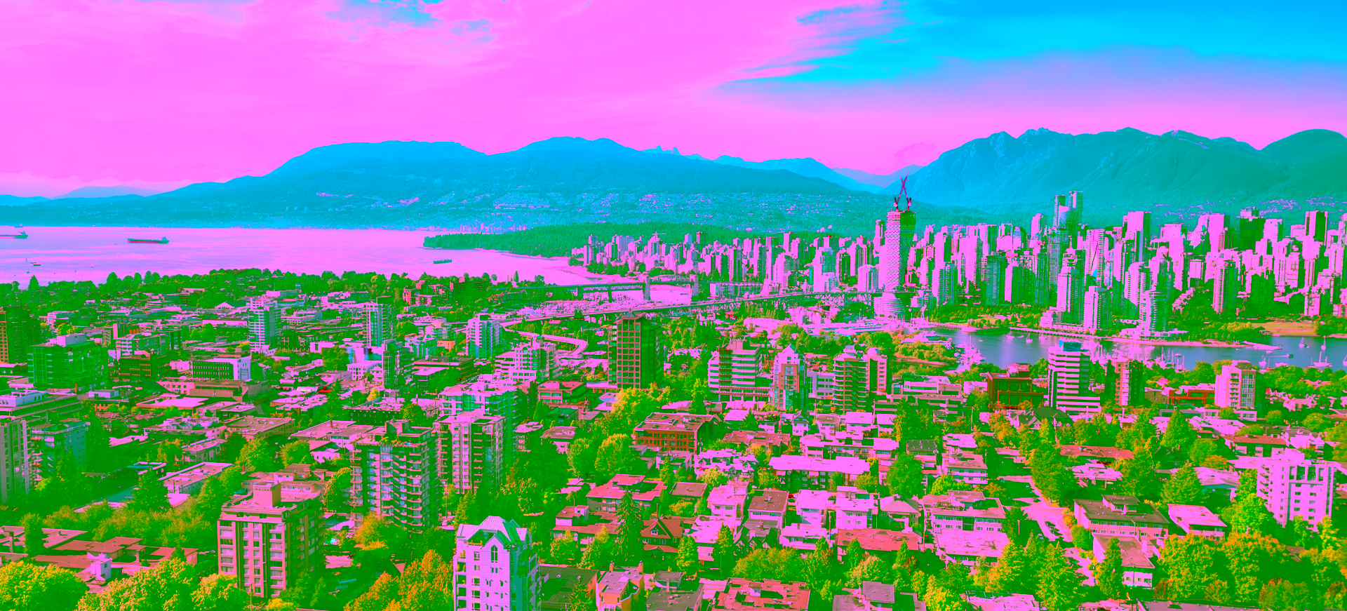 The Vancouver city skyline.